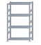 Fachbodenregal Stecksystem, Grundregal, beidseitig nutzbar, H1800xB1000xT400, 4 Fachböden, Fachlast 330kg, sendzimirverzinkt