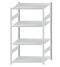 Fachbodenregal Stecksystem, Grundregal, beidseitig nutzbar, H1800xB1000xT800, 4 Fachböden, Fachlast 150kg, RAL 7035 lichtgrau