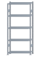 Fachbodenregal Stecksystem, Grundregal, beidseitig nutzbar, H2300xB1000xT300, 5 Fachböden, Fachlast 250kg, sendzimirverzinkt