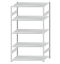 Fachbodenregal Stecksystem, Grundregal, beidseitig nutzbar, H2300xB1300xT800, 5 Fachböden, Fachlast 150kg, RAL 7035 lichtgrau