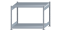 Fachbodenregal Stecksystem, Grundregal, beidseitig nutzbar, H1000xB1300xT800 mm, 2 Fachböden, Fachlast 250 kg, sendzimirverzinkt