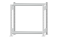 Fachbodenregal Stecksystem, Grundregal, beidseitig nutzbar, H1000xB1000xT300 mm, 2 Fachböden, Fachlast 150 kg, RAL 7035 lichtgrau