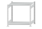 Fachbodenregal Stecksystem, Grundregal, beidseitig nutzbar, H1000xB1000xT600 mm, 2 Fachböden, Fachlast 150 kg, RAL 7035 lichtgrau