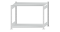 Fachbodenregal Stecksystem, Grundregal, beidseitig nutzbar, H1000xB1300xT600 mm, 2 Fachböden, Fachlast 150 kg, RAL 7035 lichtgrau