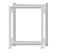 Fachbodenregal Stecksystem, Grundregal, beidseitig nutzbar, H1000xB750xT300 mm, 2 Fachböden, Fachlast 250 kg, RAL 7035 lichtgrau
