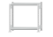 Fachbodenregal Stecksystem, Grundregal, beidseitig nutzbar, H1000xB1000xT300 mm, 2 Fachböden, Fachlast 250 kg, RAL 7035 lichtgrau