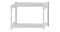 Fachbodenregal Stecksystem, Grundregal, beidseitig nutzbar, H1000xB1300xT600 mm, 2 Fachböden, Fachlast 250 kg, RAL 7035 lichtgrau