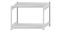 Fachbodenregal Stecksystem, Grundregal, beidseitig nutzbar, H1000xB1300xT800 mm, 2 Fachböden, Fachlast 250 kg, RAL 7035 lichtgrau