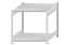 Fachbodenregal Stecksystem, Grundregal, beidseitig nutzbar, H1000xB1000xT1000 mm, 2 Fachböden, Fachlast 250 kg, RAL 7035 lichtgrau
