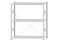 Fachbodenregal Stecksystem, Grundregal, einseitig nutzbar, H1500xB1300xT400 mm, 3 Fachböden, Fachlast 150 kg, RAL 7035 lichtgrau
