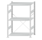Fachbodenregal Stecksystem, Grundregal, einseitig nutzbar, H1500xB1000xT600 mm, 3 Fachböden, Fachlast 150 kg, RAL 7035 lichtgrau