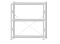 Fachbodenregal Stecksystem, Grundregal, einseitig nutzbar, H1500xB1300xT300 mm, 3 Fachböden, Fachlast 250 kg, RAL 7035 lichtgrau
