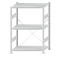Fachbodenregal Stecksystem, Grundregal, einseitig nutzbar, H1500xB1000xT600 mm, 3 Fachböden, Fachlast 250 kg, RAL 7035 lichtgrau