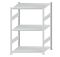 Fachbodenregal Stecksystem, Grundregal, beidseitig nutzbar, H1500xB1000xT800 mm, 3 Fachböden, Fachlast 150 kg, RAL 7035 lichtgrau