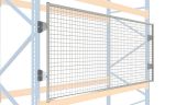 Drahtgitter-Rückwand inkl. Befestigung (Überstand 120 / 150 mm), Höhe 900 mm, Breite 2700 mm, RAL 7037 staubgrau