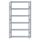 Fachbodenregal Stecksystem, Grundregal, beidseitig nutzbar, H2500xB1300xT300, 6 Fachböden, Fachlast 150kg, sendzimirverzinkt