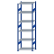 Fachbodenregal Stecksystem, Grundregal, beidseitig nutzbar, H2500xB750xT500, 6 Fachböden, Fachlast 150kg, RAL 5010 enzianblau / verzinkt