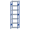 Fachbodenregal Stecksystem, Grundregal, beidseitig nutzbar, H3000xB750xT500, 7 Fachböden, Fachlast 150kg, RAL 5010 enzianblau / verzinkt