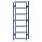 Fachbodenregal Stecksystem, Grundregal, beidseitig nutzbar, H3000xB1000xT500, 7 Fachböden, Fachlast 150kg, RAL 5010 enzianblau / verzinkt