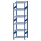 Fachbodenregal Stecksystem, Grundregal, beidseitig nutzbar, H2500xB750xT600, 6 Fachböden, Fachlast 150kg, RAL 5010 enzianblau / verzinkt
