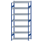 Fachbodenregal Stecksystem, Grundregal, beidseitig nutzbar, H3000xB1300xT600, 7 Fachböden, Fachlast 150kg, RAL 5010 enzianblau / verzinkt