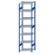 Fachbodenregal Stecksystem, Grundregal, beidseitig nutzbar, H3000xB750xT600, 7 Fachböden, Fachlast 150kg, RAL 5010 enzianblau / verzinkt