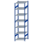 Fachbodenregal Stecksystem, Grundregal, beidseitig nutzbar, H3000xB750xT800, 7 Fachböden, Fachlast 150kg, RAL 5010 enzianblau / verzinkt