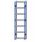 Fachbodenregal Stecksystem, Grundregal, beidseitig nutzbar, H3000xB750xT300, 7 Fachböden, Fachlast 250kg, RAL 5010 enzianblau / verzinkt