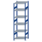 Fachbodenregal Stecksystem, Grundregal, beidseitig nutzbar, H2500xB750xT600, 6 Fachböden, Fachlast 250kg, RAL 5010 enzianblau / verzinkt