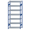 Fachbodenregal Stecksystem, Grundregal, beidseitig nutzbar, H3000xB1300xT600, 7 Fachböden, Fachlast 250kg, RAL 5010 enzianblau / verzinkt