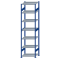 Fachbodenregal Stecksystem, Grundregal, beidseitig nutzbar, H3000xB750xT600, 7 Fachböden, Fachlast 250kg, RAL 5010 enzianblau / verzinkt