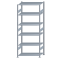 Fachbodenregal Stecksystem, Grundregal, beidseitig nutzbar, H2500xB1000xT600, 6 Fachböden, Fachlast 85kg, sendzimirverzinkt