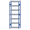 Fachbodenregal Stecksystem, Grundregal, beidseitig nutzbar, H3000xB1000xT500, 7 Fachböden, Fachlast 330kg, RAL 5010 enzianblau / verzinkt