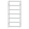 Fachbodenregal Stecksystem, Grundregal, beidseitig nutzbar, H3000xB1300xT400, 7 Fachböden, Fachlast 150kg, RAL 7035 lichtgrau