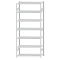 Fachbodenregal Stecksystem, Grundregal, beidseitig nutzbar, H3000xB1300xT500, 7 Fachböden, Fachlast 150kg, RAL 7035 lichtgrau