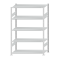 Fachbodenregal Stecksystem, Grundregal, beidseitig nutzbar, H2000xB1300xT600, 5 Fachböden, Fachlast 150kg, RAL 7035 lichtgrau