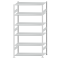 Fachbodenregal Stecksystem, Grundregal, beidseitig nutzbar, H2500xB1300xT600, 6 Fachböden, Fachlast 150kg, RAL 7035 lichtgrau