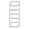 Fachbodenregal Stecksystem, Grundregal, beidseitig nutzbar, H3000xB1000xT600, 7 Fachböden, Fachlast 150kg, RAL 7035 lichtgrau
