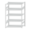 Fachbodenregal Stecksystem, Grundregal, beidseitig nutzbar, H2000xB1300xT800, 5 Fachböden, Fachlast 150kg, RAL 7035 lichtgrau