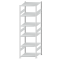 Fachbodenregal Stecksystem, Grundregal, beidseitig nutzbar, H2500xB750xT800, 6 Fachböden, Fachlast 150kg, RAL 7035 lichtgrau