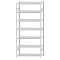 Fachbodenregal Stecksystem, Grundregal, beidseitig nutzbar, H3000xB1300xT500, 7 Fachböden, Fachlast 250kg, RAL 7035 lichtgrau