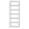 Fachbodenregal Stecksystem, Grundregal, beidseitig nutzbar, H3000xB1000xT500, 7 Fachböden, Fachlast 250kg, RAL 7035 lichtgrau