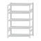 Fachbodenregal Stecksystem, Grundregal, beidseitig nutzbar, H2000xB1300xT600, 5 Fachböden, Fachlast 250kg, RAL 7035 lichtgrau