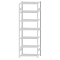 Fachbodenregal Stecksystem, Grundregal, beidseitig nutzbar, H3000xB1000xT500, 7 Fachböden, Fachlast 85kg, RAL 7035 lichtgrau