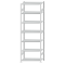 Fachbodenregal Stecksystem, Grundregal, beidseitig nutzbar, H3000xB1000xT500, 7 Fachböden, Fachlast 330kg, RAL 7035 lichtgrau