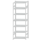 Fachbodenregal Stecksystem, Grundregal, beidseitig nutzbar, H3000xB1000xT600, 7 Fachböden, Fachlast 330kg, RAL 7035 lichtgrau