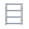 Fachbodenregal Stecksystem, Grundregal, beidseitig nutzbar, H1800xB1300xT300, 4 Fachböden, Fachlast 250kg, sendzimirverzinkt