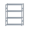 Fachbodenregal Stecksystem, Grundregal, beidseitig nutzbar, H1800xB1300xT400, 4 Fachböden, Fachlast 250kg, sendzimirverzinkt