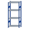 Fachbodenregal Stecksystem, Grundregal, beidseitig nutzbar, H1800xB750xT400, 4 Fachböden, Fachlast 250kg, RAL 5010 enzianblau / verzinkt