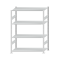 Fachbodenregal Stecksystem, Grundregal, beidseitig nutzbar, H1800xB1300xT600, 4 Fachböden, Fachlast 150kg, RAL 7035 lichtgrau